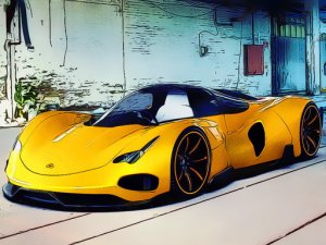 Futuristic Car Jigsaw